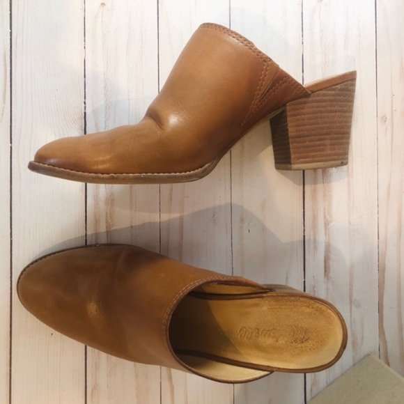 EUC Madewell Harper Mule English Saddle - Picture 7 of 8